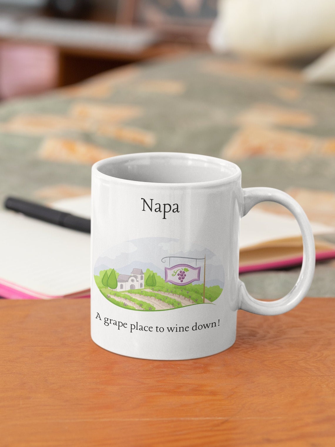 Napa California USA Coffee Mug 11oz Napa Valley Mug Wine Etsy