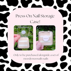 Pink Press On Nail Storage Case