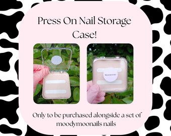Pink Press On Nail Storage Case