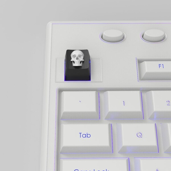 Skull Keycap 3D Print Stl File | 3D Keycap Model STL