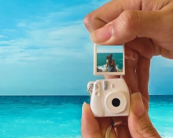 Insta Photo Camera Keychain 3D Stl Files, 3D Keychain Print Files, Updated Version