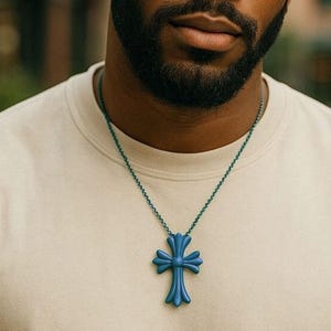 Cross Necklace 3D STL File, Stl File 3D Printing, Pendant Stl Files, 3D Jewelry Print Files