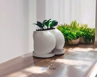 女性のお尻のプランター 3D プリント Stl ファイル、Stl ファイル 3D