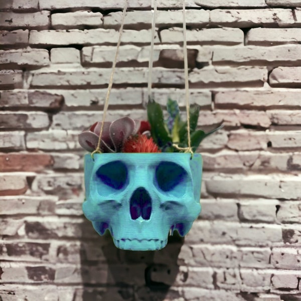 3D Print File, Skull Hanger, Stl File 3d Printing, Planter Stl Files