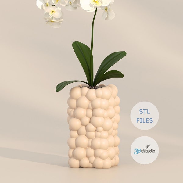 3D Print File, Bubble Vase, Stl File 3d Printing, Vase Stl Files