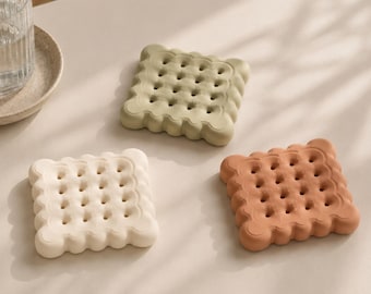 Biscuit Coaster 3D-print stl-bestand, afdrukbare modellen onderzetters