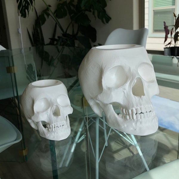 3D Print File, Skull Planter, Stl File 3d Printing, Skull Stl Files