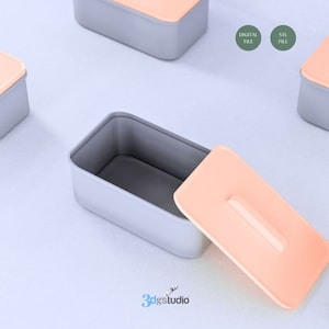 3D Print File, Storage Container, Stl File 3d Printing, Storage Stl Files