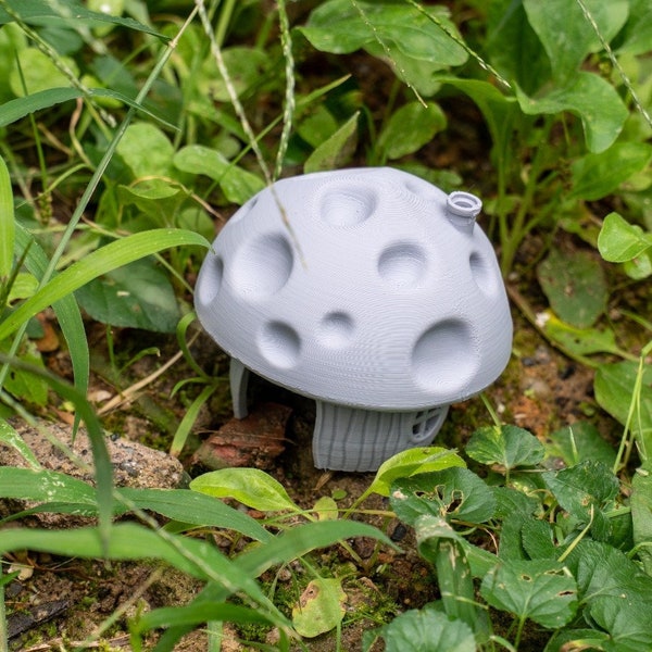 3D Print File, Mushroom House, Stl File 3d Printing, Home Decor Stl Files