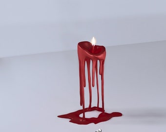 Melting Candle 3D Stl File