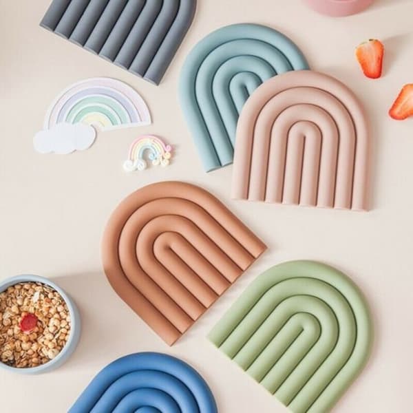 3D Print File, Nordic Style Rainbow Coaster, Stl File 3d Printing, Coaster Stl Files