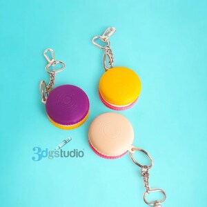 Macaron Keychain 3D Stl File, Stl File 3d Printing, Keychain Print ...