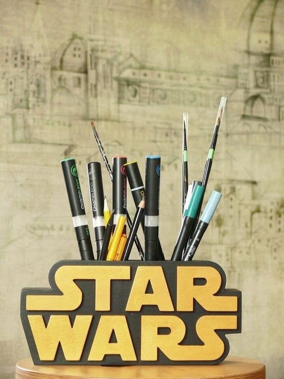 Star Wars Pen Holder 3D Print Stl File 3D Print Office Model - Etsy