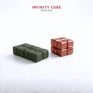 Infinity Cube 3D Stl Files, 3D Cube Toy Print Files