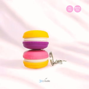 Macaron Keychain 3D Stl File, Stl File 3d Printing, Keychain Print ...