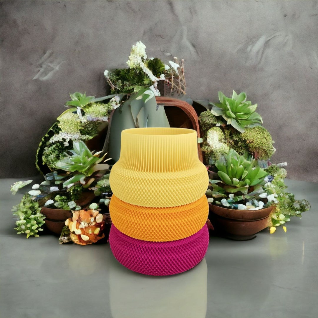 Tri Color Vase 3D Stl Files 3D Vase Print File 3D Stl Vase Etsy