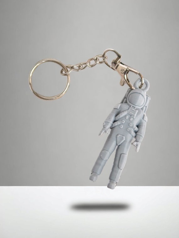 Metal Astronaut Key Chain