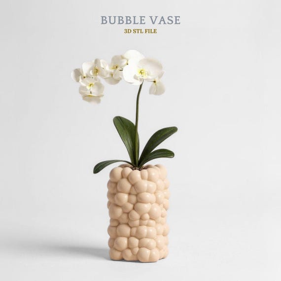 Bubble Vase Stl File, Stl File 3d Printing, Vase 3D Print Files