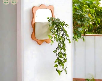 Boho Wall Planter Stl File, Stl File 3d Printing, Wall Planter 3D Print Files
