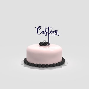 Personizable Custom Cake Topper 3D Stl Files | Stl Files for 3D Printers | 3D Cake Topper File