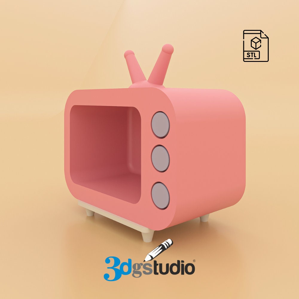 Cute Mini Tv 3D Print Stl Files 3D Print Model - Etsy Australia