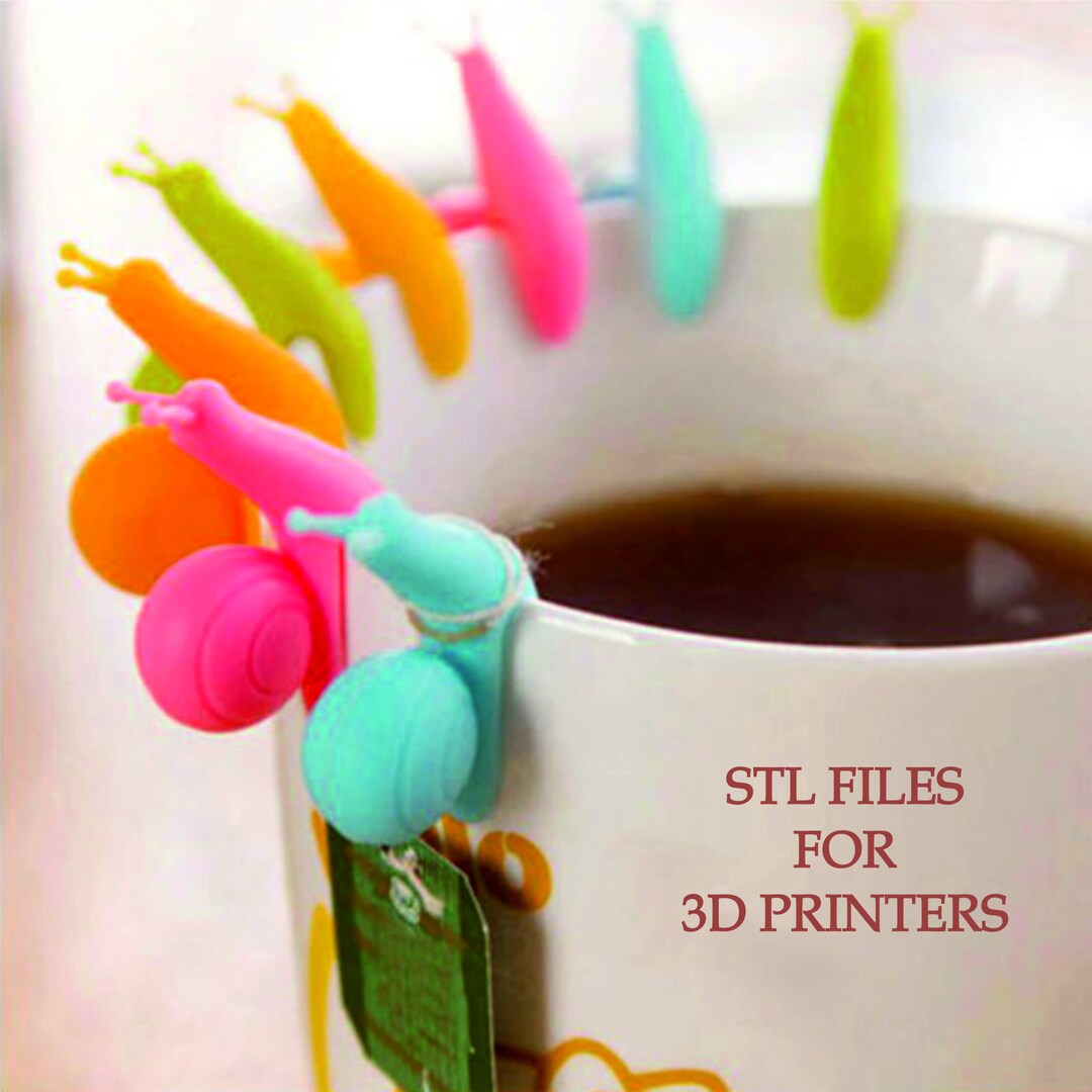 3D Stl File Snail Tea Bag Holder 3D Snail Stl Model 3D Etsy