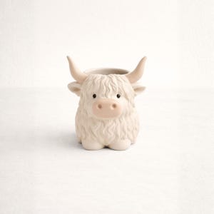 Highland Cow Home Trio 3D STL Files, Jewelry Holder, Mini Planter and Decorative Cow, Printable Farmhouse Decor image 3