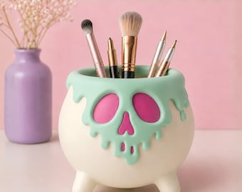 Melting Poison Cauldron STL MF File, Halloween Skull Bowl 3D Printer Files