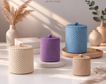 Knitted Storage 3D Print Stl Files
