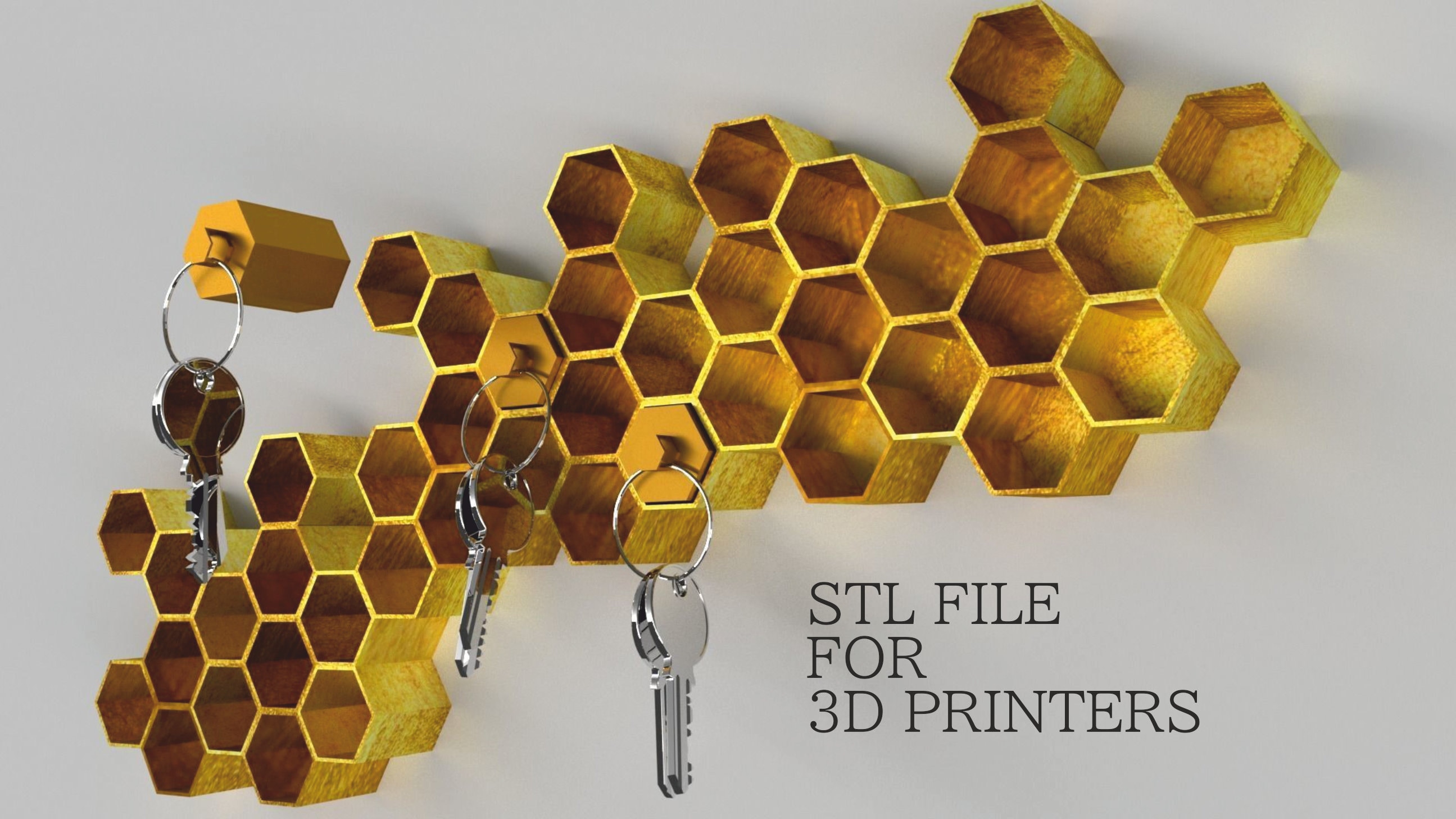 Key Holder 3D Print Stl Files 3D Print Models Etsy