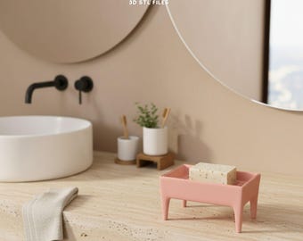 Arquivos STL para impressão 3D de porta-sabonete moderno