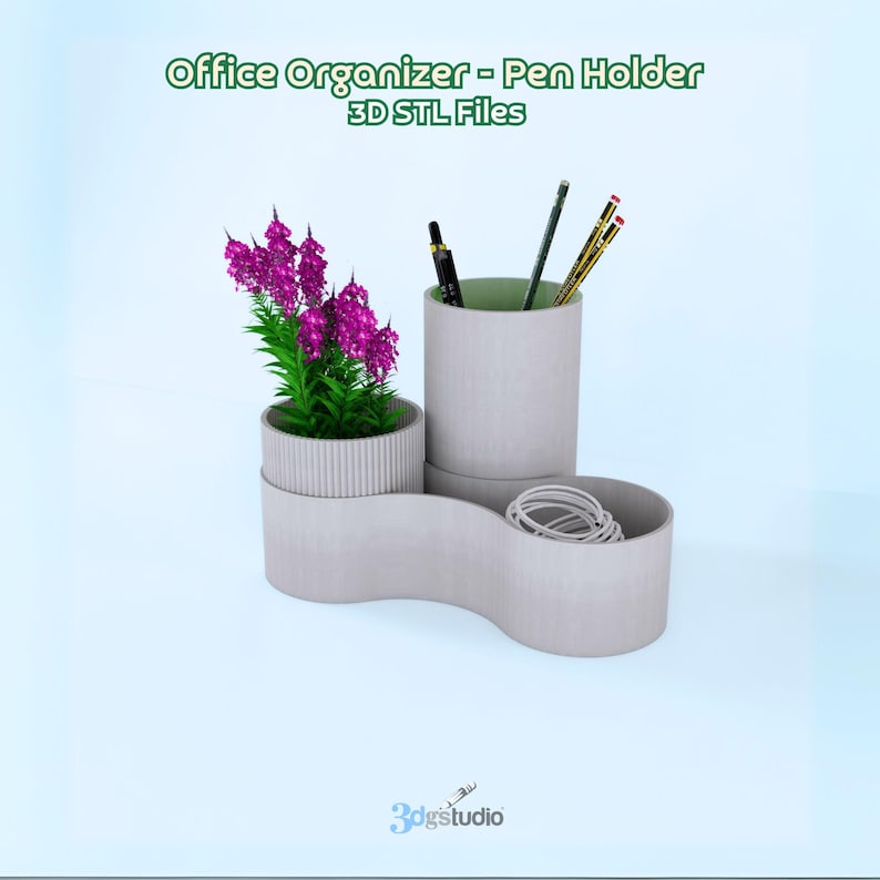 Office Organizer Stl File, Stl File 3d Printing, Organizer 3D Print ...