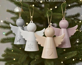Weihnachtsengel Ornamente 3D Stl Dateien, Scandinav Engel 3D Druck Dateien, Weihnachten Dekor