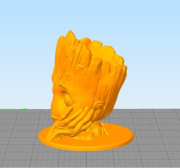 STL-Datei Baby Groot mit Geschenk 👶 kostenlos・3D-druckbares