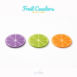 Fruit Coasters 3D Print STL Files