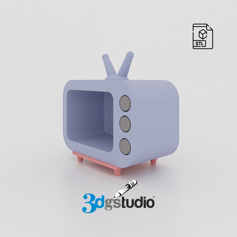 STL file mini old box tv 👴・3D print object to download・Cults