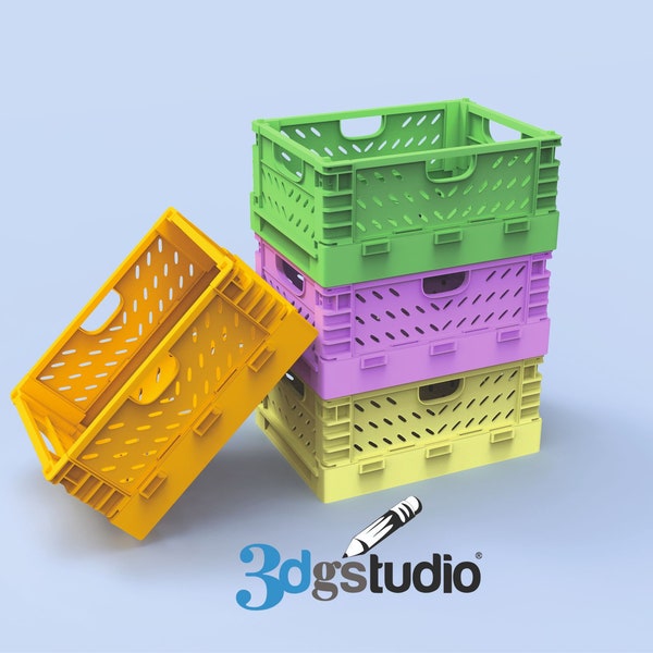 3D Print File, Storage Crate, Stl File 3d Printing, Mini Stl Files