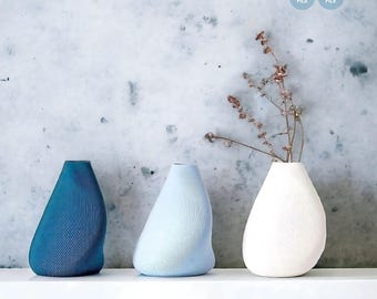 Trio Milano Vase Set STL Files, Stl File 3d Printing, Vase 3D Print Files