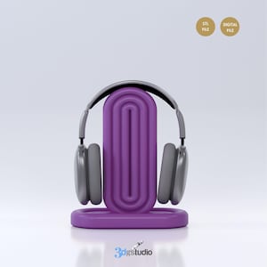 Nordic Headphone Stand 3D STL Files, Stl File for 3D Printers, 3D Headphone Stand Print Files
