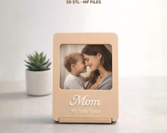 Mother’s Day Photo Frame STL-3MF Files, Mom Picture Holder, 3D Printable Mother’s Day Gift