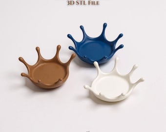 Splash Coaster 3D STL File, 3D Printable Design