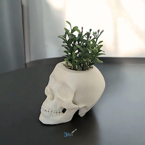 3D Print File, Skull Planter, Stl File 3d Printing, Skull Stl Files