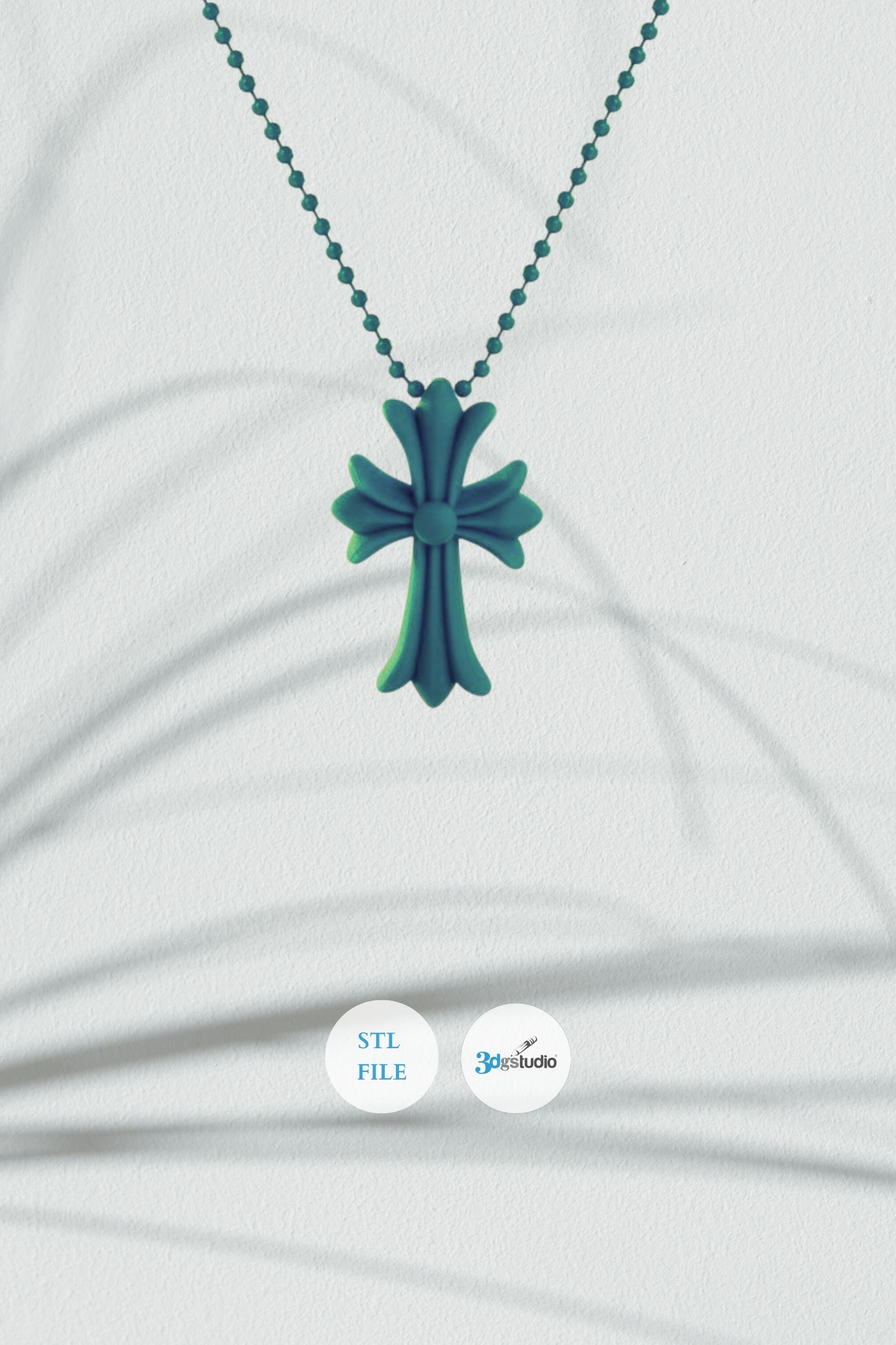 Cross Necklace 3D STL File, Stl File 3D Printing, Pendant Stl