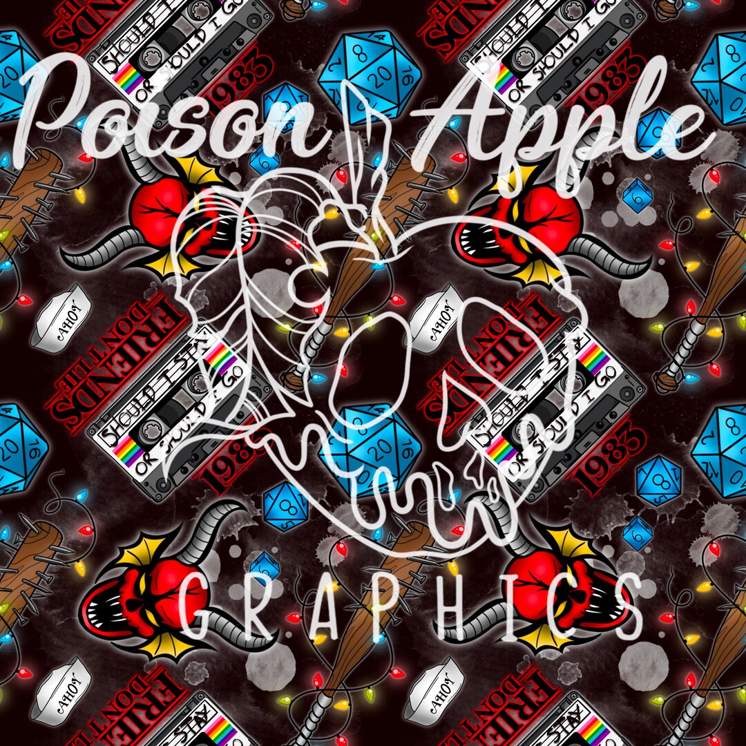 Stranger Things Seamless Pattern - Etsy