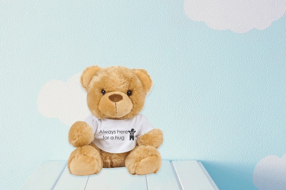 Personalised Teddy Bear With Printed T 