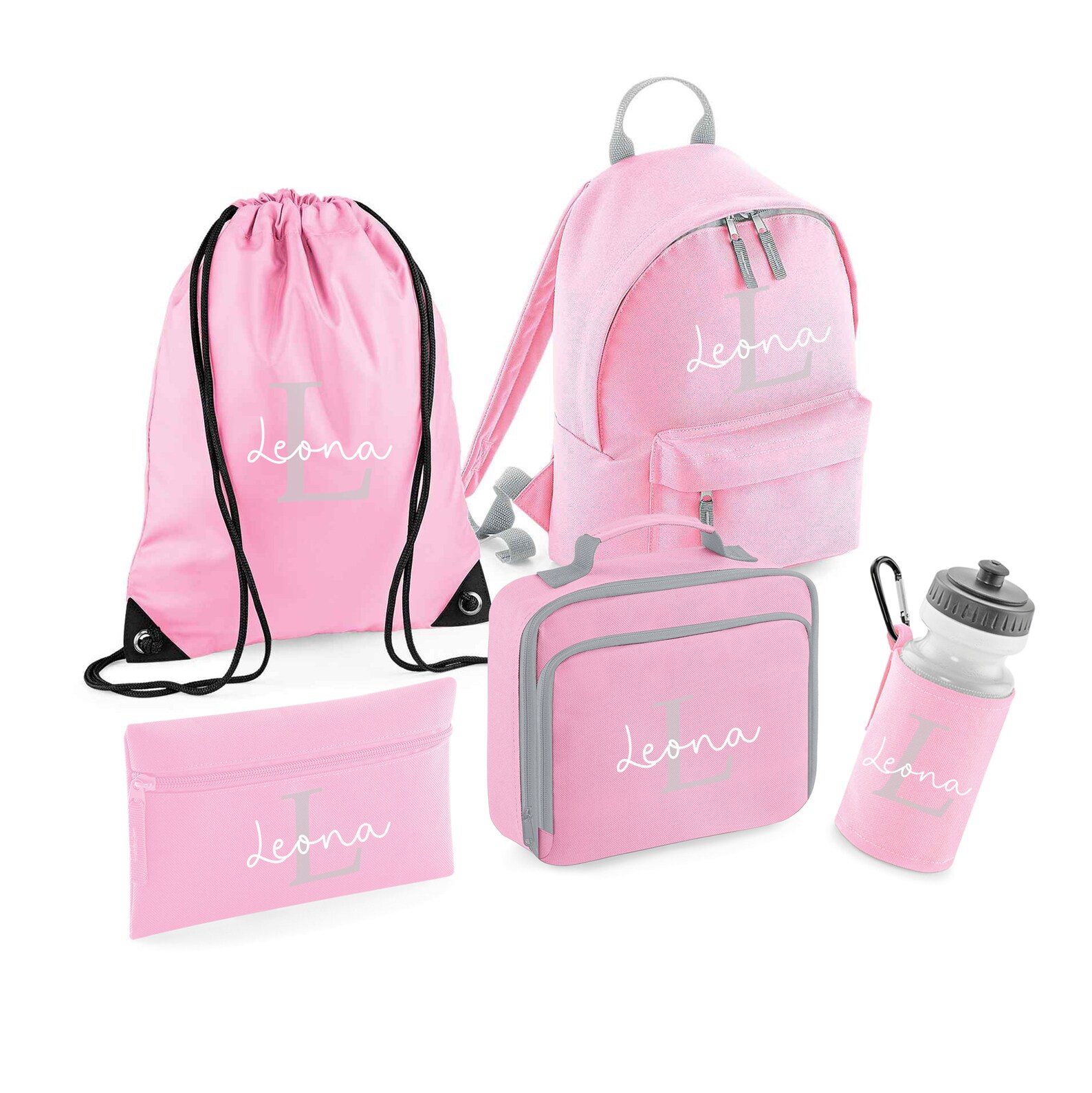 Backpack Pencil Case Lunch Box Bottle and Gym Bag Bundle Etsy UK