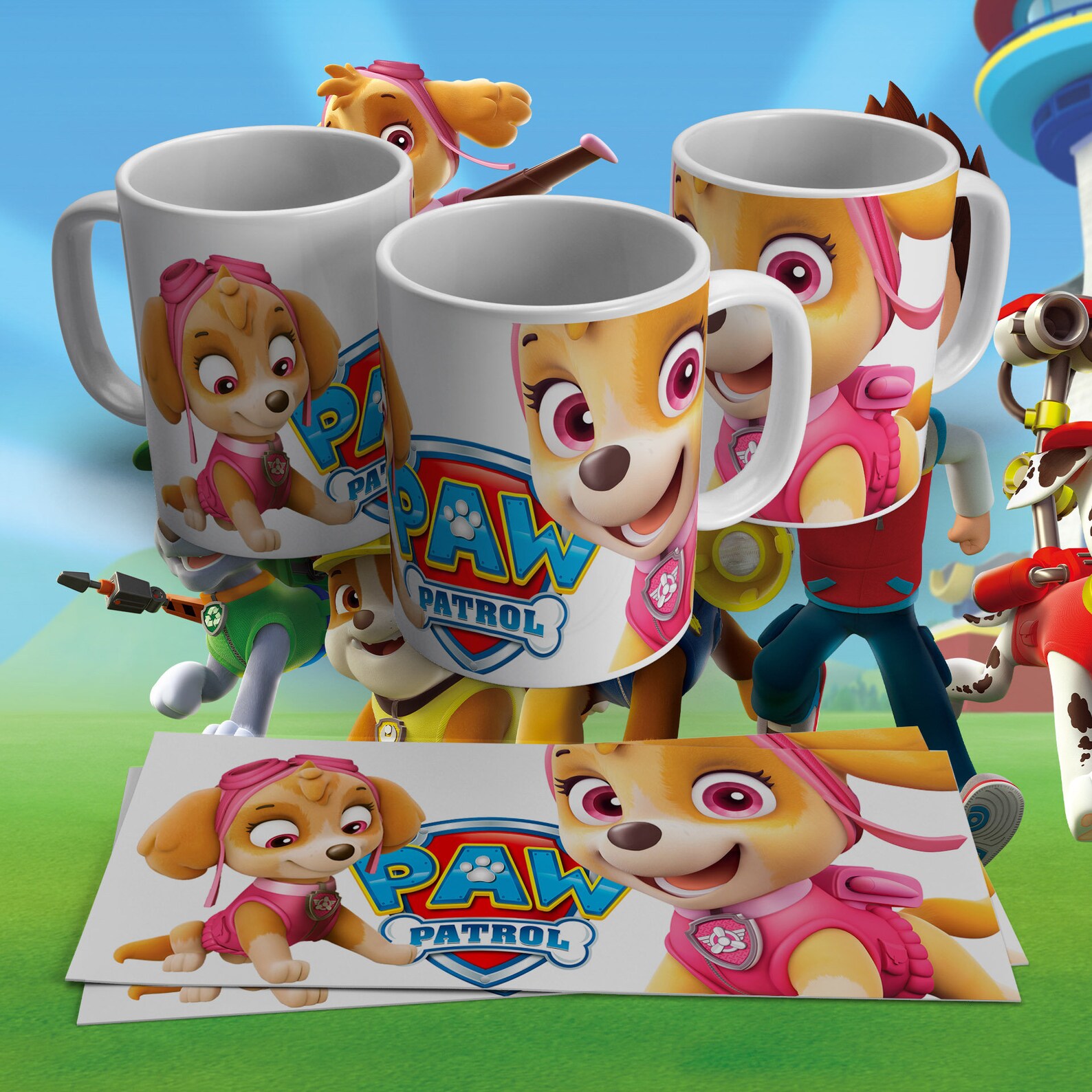 Paw Patrol Mugs 8 Varieties Available Etsy