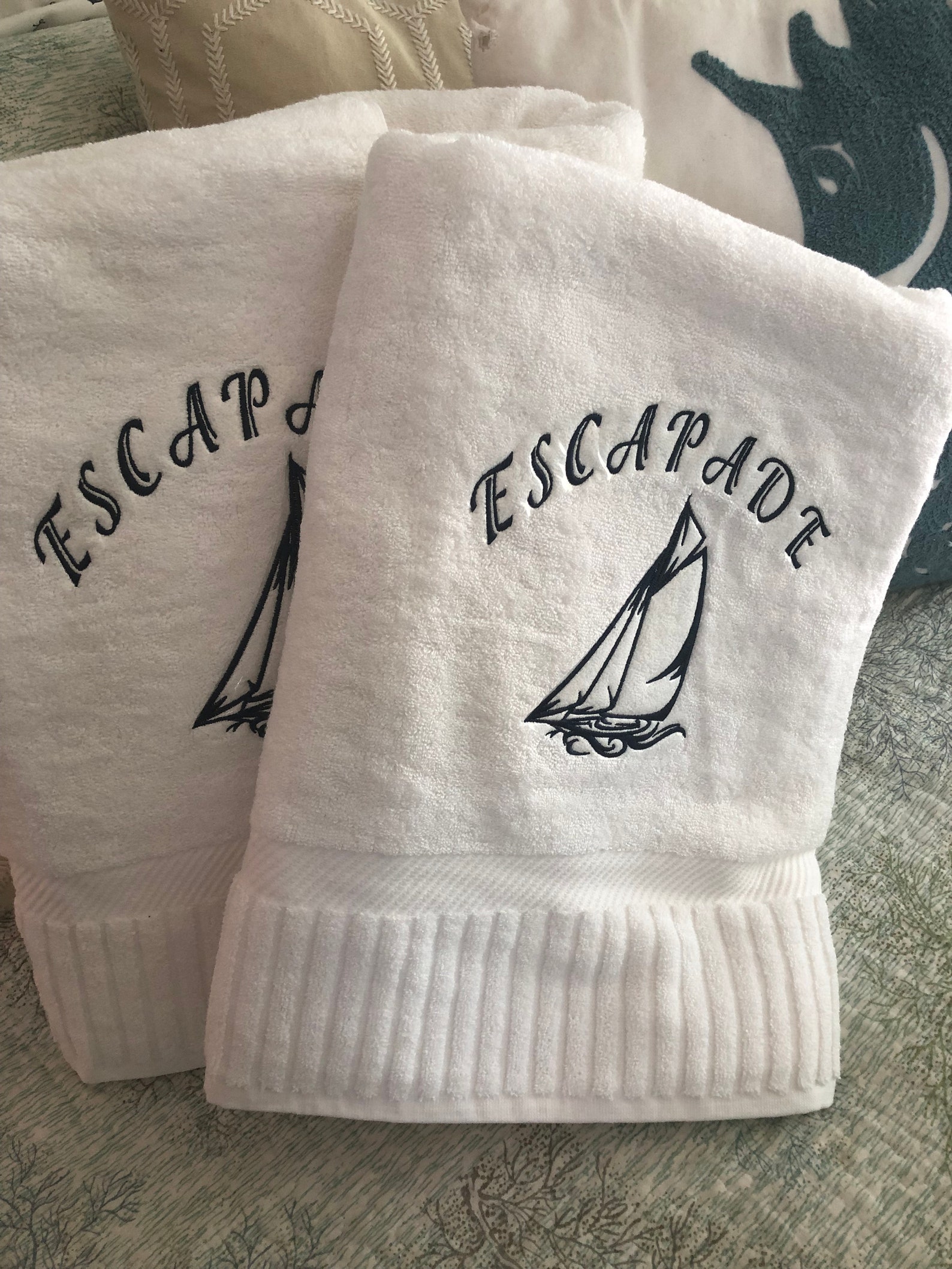 boat beach towel