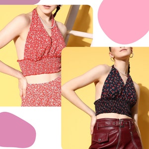 Halter Top Pattern | Halter Dress Pattern | Neck Top | Neck Dress | Digital Download With Details Sewing  Instruction | Size XS-XXL