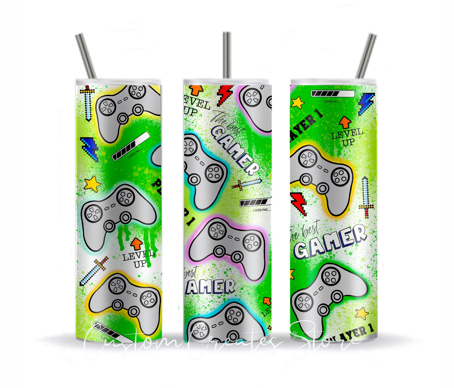 Gamer Tumbler Wrap Tumbler Ideas for Men Gaming Tumbler Png Etsy